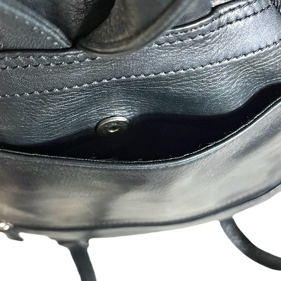 NWOT Osgoode Marley Teardrop Multi Zip Black Leather Backpack Travel Designer - Picture 11 of 16